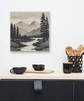 Mountain Serenity Canvas Wall Art - Post & Poppy