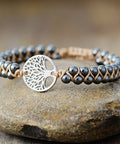 Alloy Natural Stone Braided Bracelet - Post & Poppy