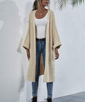 Full-length view of cardigan with casual outfit