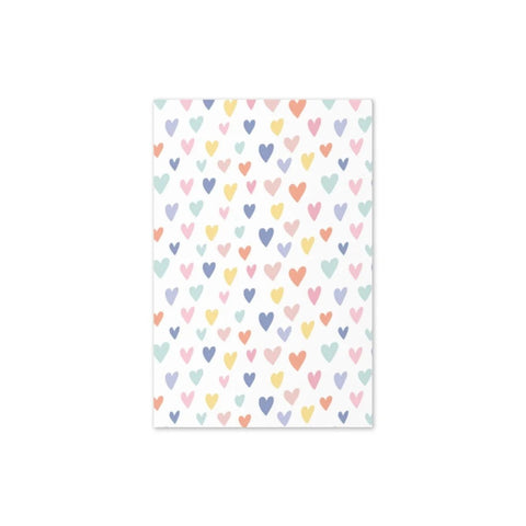 Confetti Hearts Greeting Card - Vibrant & Blank Inside - Post & Poppy