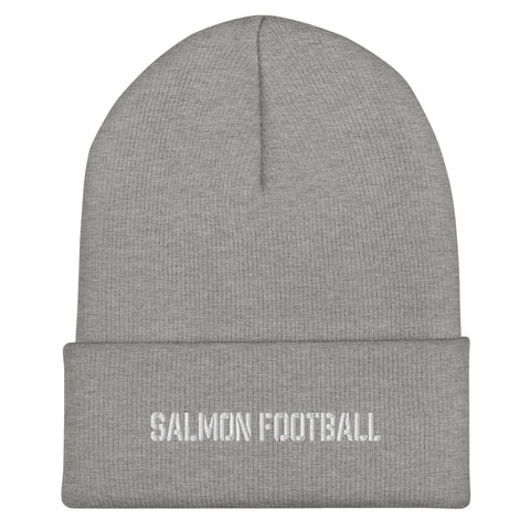 Salmon Football Cuffed Beanie