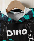 Dino Hoodie Tank & Camo Shorts Set – Boy's Summer Outfit - Post & Poppy