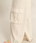 Oatmeal Crop Top and Cargo Pants Set - Post & Poppy