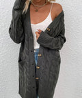 Cable - Knit Button Down Cardigan - Post & Poppy