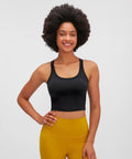 Millennia Scoop Neck Active Tank with Detachable Chest Pads - Post & Poppy