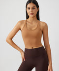 Millennia Scoop Neck Active Tank with Detachable Chest Pads - Post & Poppy
