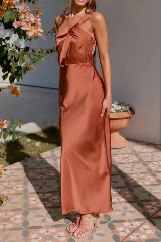 one shoulder wedding guest dress styled for formal events and special occasions