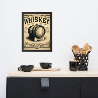 Whiskey Barrel Art Framed Poster - Post & Poppy