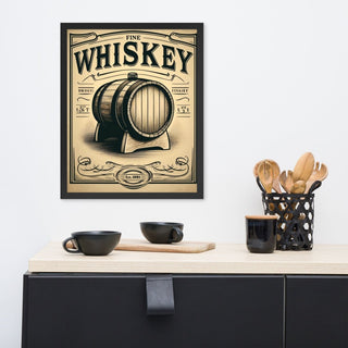 Whiskey Barrel Art Framed Poster - Post & Poppy
