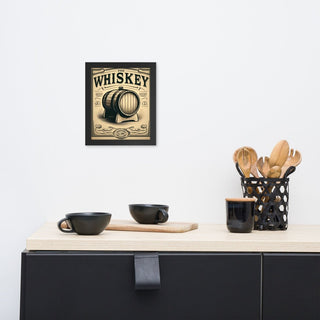 Whiskey Barrel Art Framed Poster - Post & Poppy