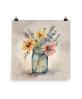 Watercolor Wildflowers - Post & Poppy