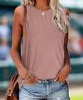 Eyelet Round Neck Tank - Post & Poppy