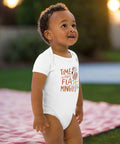 "Time to Flamingle" Baby Onesie – Organic Cotton Flamingo Bodysuit - Post & Poppy