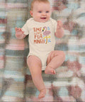 "Time to Flamingle" Baby Onesie – Organic Cotton Flamingo Bodysuit - Post & Poppy