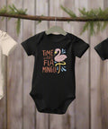 "Time to Flamingle" Baby Onesie – Organic Cotton Flamingo Bodysuit - Post & Poppy