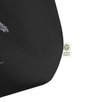Organic Cotton Flamingo Tote Bag – Black Reusable Shopping Bag - Post & Poppy
