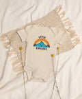 "Little Explorer" Baby Onesie – 100% Certified Organic Cotton Bodysuit - Post & Poppy
