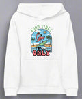 "Good Vibes Only" Flamingo Kids Fleece Hoodie - Post & Poppy