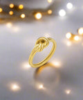 Titanium Steel Knot Ring - 18K Gold and Silver Plated - Post & Poppy