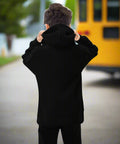 "Good Vibes Only" Flamingo Kids Fleece Hoodie - Post & Poppy