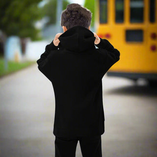 "Good Vibes Only" Flamingo Kids Fleece Hoodie - Post & Poppy