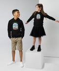 "Good Vibes Only" Flamingo Kids Hoodie – Organic Cotton Pullover - Post & Poppy