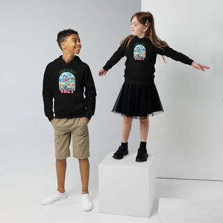 "Good Vibes Only" Flamingo Kids Hoodie – Organic Cotton Pullover - Post & Poppy