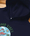 "Good Vibes Only" Flamingo Kids Fleece Hoodie - Post & Poppy