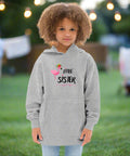 Little Sister Kids Hoodie – Flamingo Graphic Fleece Sweatshirt - Post & Poppy