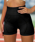 High Waist Compression Active Shorts – Seamless Fit & Sculpting Support - Post & Poppy