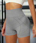 High Waist Compression Active Shorts – Seamless Fit & Sculpting Support - Post & Poppy