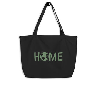 Organic HOME Tote Bag – Reusable Earth Print Cotton Shopper for Daily Use - Post & Poppy