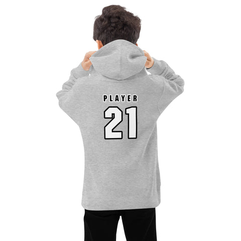 Salmon Football Field Youth Hoodie (Player Name + Number)
