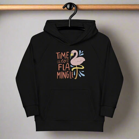 “Time to Flamingle” Kids Hoodie – Organic Cotton Pullover - Post & Poppy