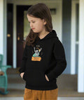Kind Vibes Only Skeleton Kids Hoodie – Organic Cotton Graphic Pullover - Post & Poppy