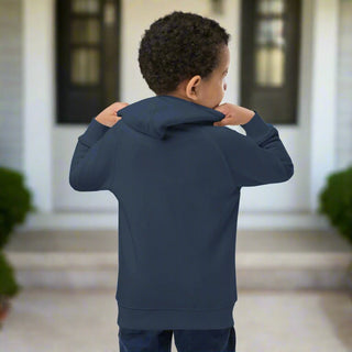 Kind Vibes Only Skeleton Kids Hoodie – Organic Cotton Graphic Pullover - Post & Poppy