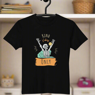 "Kind Vibes Only" - Organic Cotton Graphic Kids T-Shirt - Post & Poppy