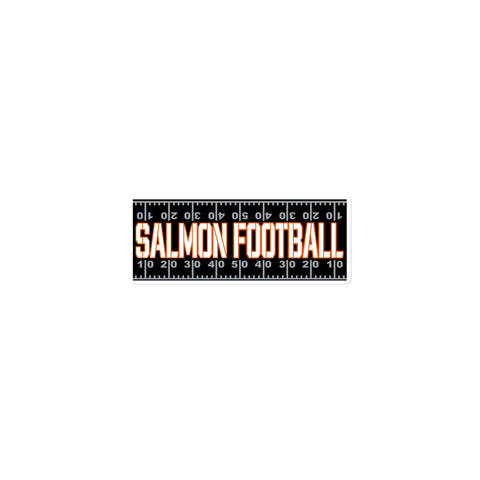 Salmon Football Field Vinyl Sticker