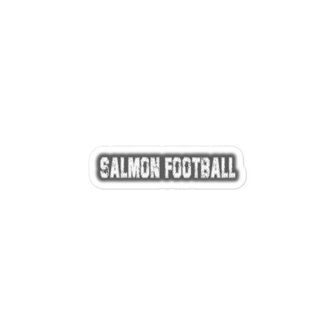 Salmon Football Vinyl Sticker