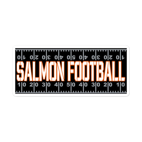 Salmon Football Field Vinyl Sticker