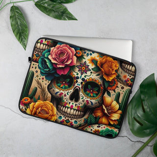 Skull And Roses Laptop Sleeve - Post & Poppy