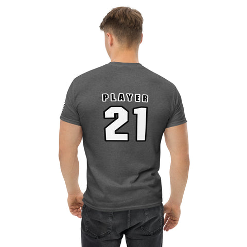 Salmon Football T-Shirt (Player Name + Number)