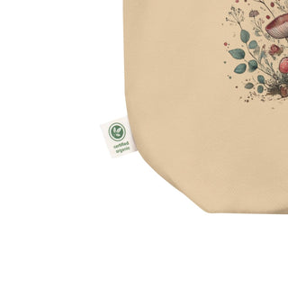 Reusable Cotton Cottagecore Tote Bag – Eco - Friendly Organic Market Bag with Nature - Inspired Design - Post & Poppy