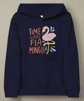 “Time to Flamingle” Kids Pullover Hoodie – Soft Cotton Blend Graphic Sweatshirt - Post & Poppy
