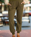High Rise Knit Joggers with Pockets - Post & Poppy