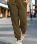 High Rise Knit Joggers with Pockets - Post & Poppy