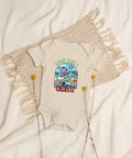 Good Vibes Only Flamingo Baby Bodysuit – Organic Cotton Onesie - Post & Poppy
