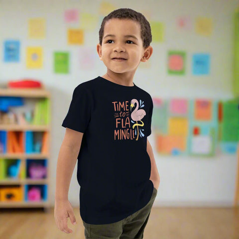 “Time to Flamingle” Youth T-Shirt – 100% Organic Cotton Graphic Tee for Kids - Post & Poppy