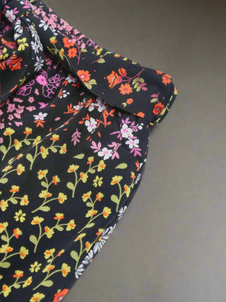 Boho Floral Patchwork Wide - Leg Pants – Lightweight High Waist Summer Trousers - Post & Poppy