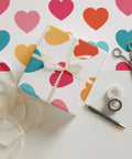 Rainbow Heart Premium Gift Wrap - Stylish Wrapping Paper - Post & Poppy